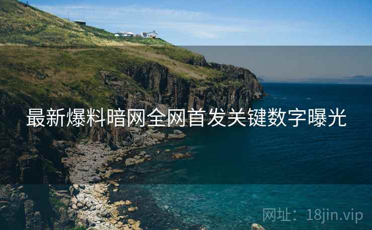 最新爆料暗网全网首发关键数字曝光