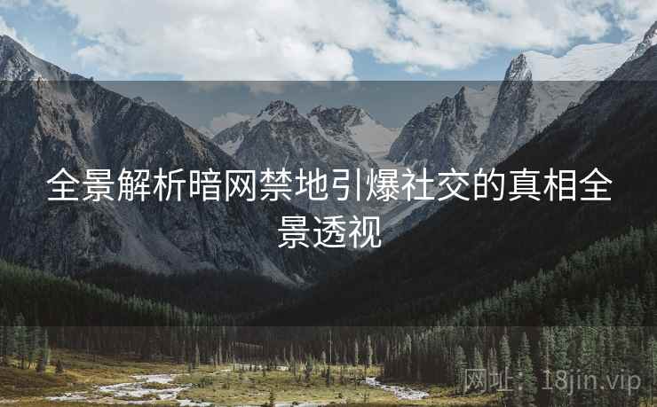 全景解析暗网禁地引爆社交的真相全景透视