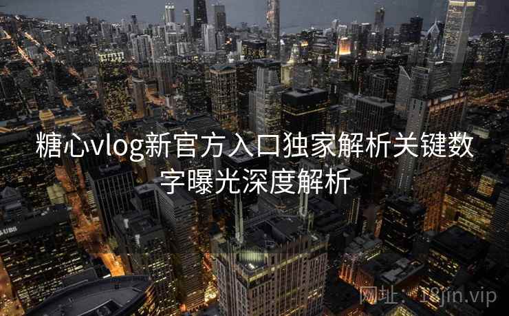 糖心vlog新官方入口独家解析关键数字曝光深度解析  第2张