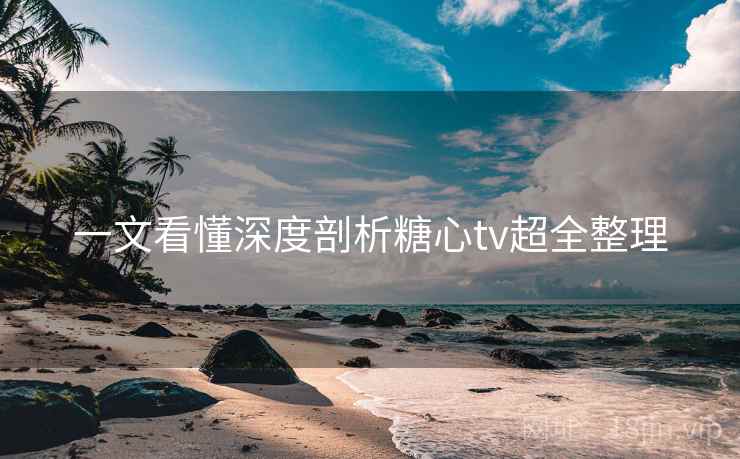 一文看懂深度剖析糖心tv超全整理  第1张