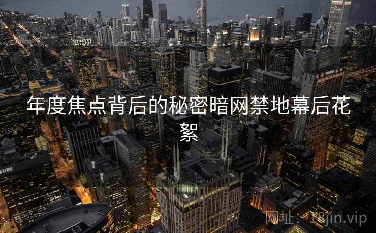 年度焦点背后的秘密暗网禁地幕后花絮