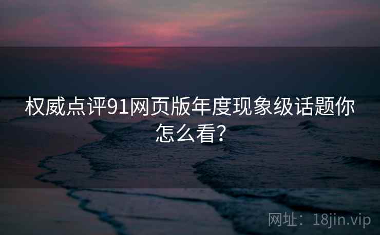 权威点评91网页版年度现象级话题你怎么看？  第2张