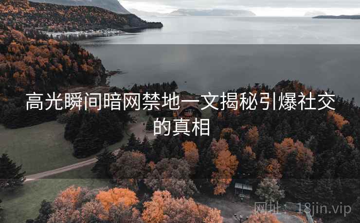 高光瞬间暗网禁地一文揭秘引爆社交的真相  第1张